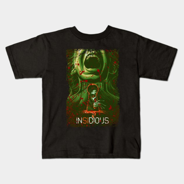 Ian Insidious Realm Of Twisted Ambitions Kids T-Shirt by Crazy Frog GREEN